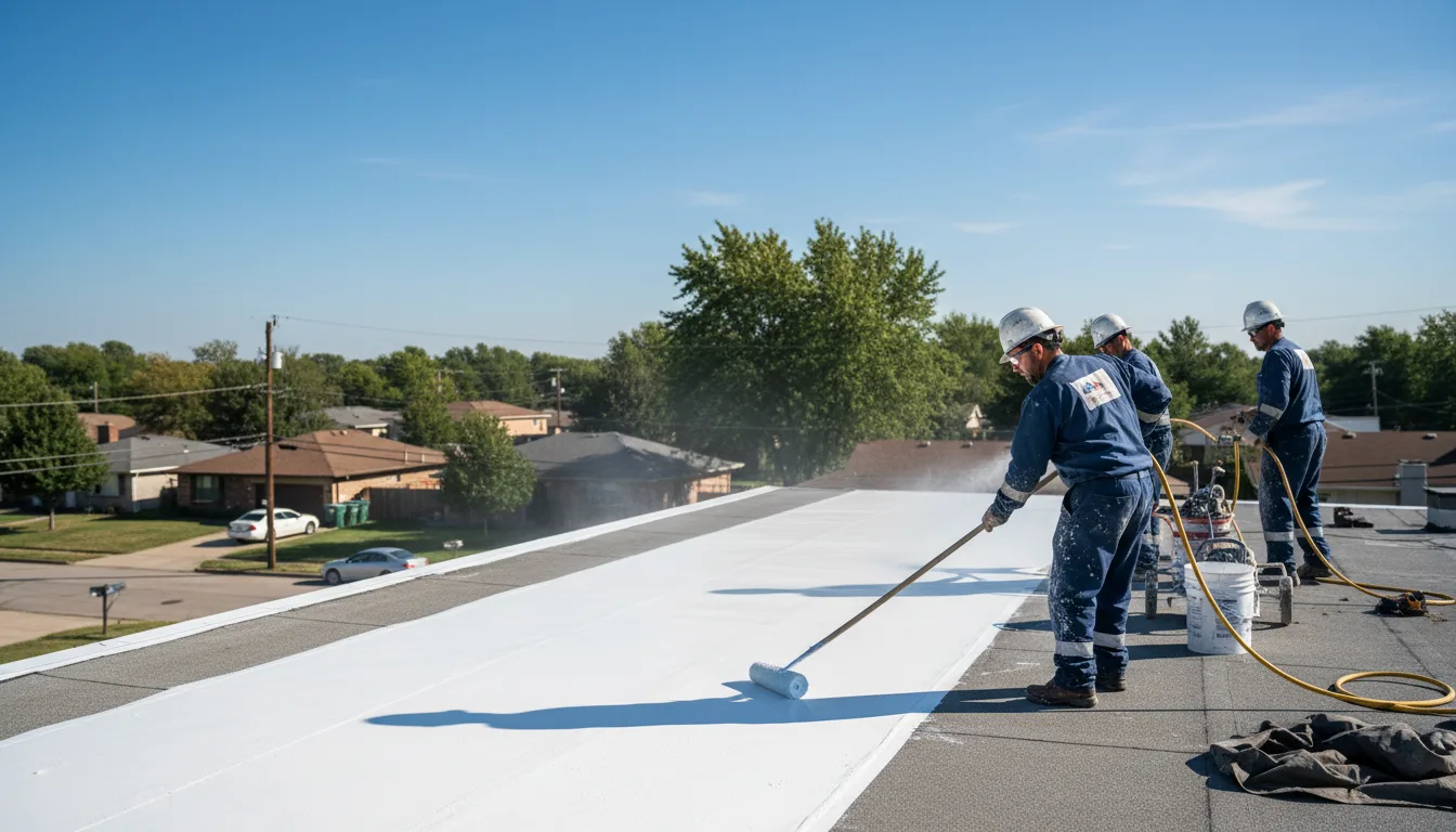 Commercial roof coating in Clinton, OK near me